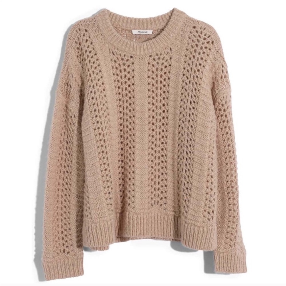 Madewell Pointelle pullover sweater